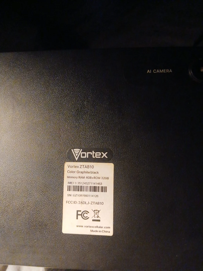 Vortex ZTAB10 Tablet - Graphite Black