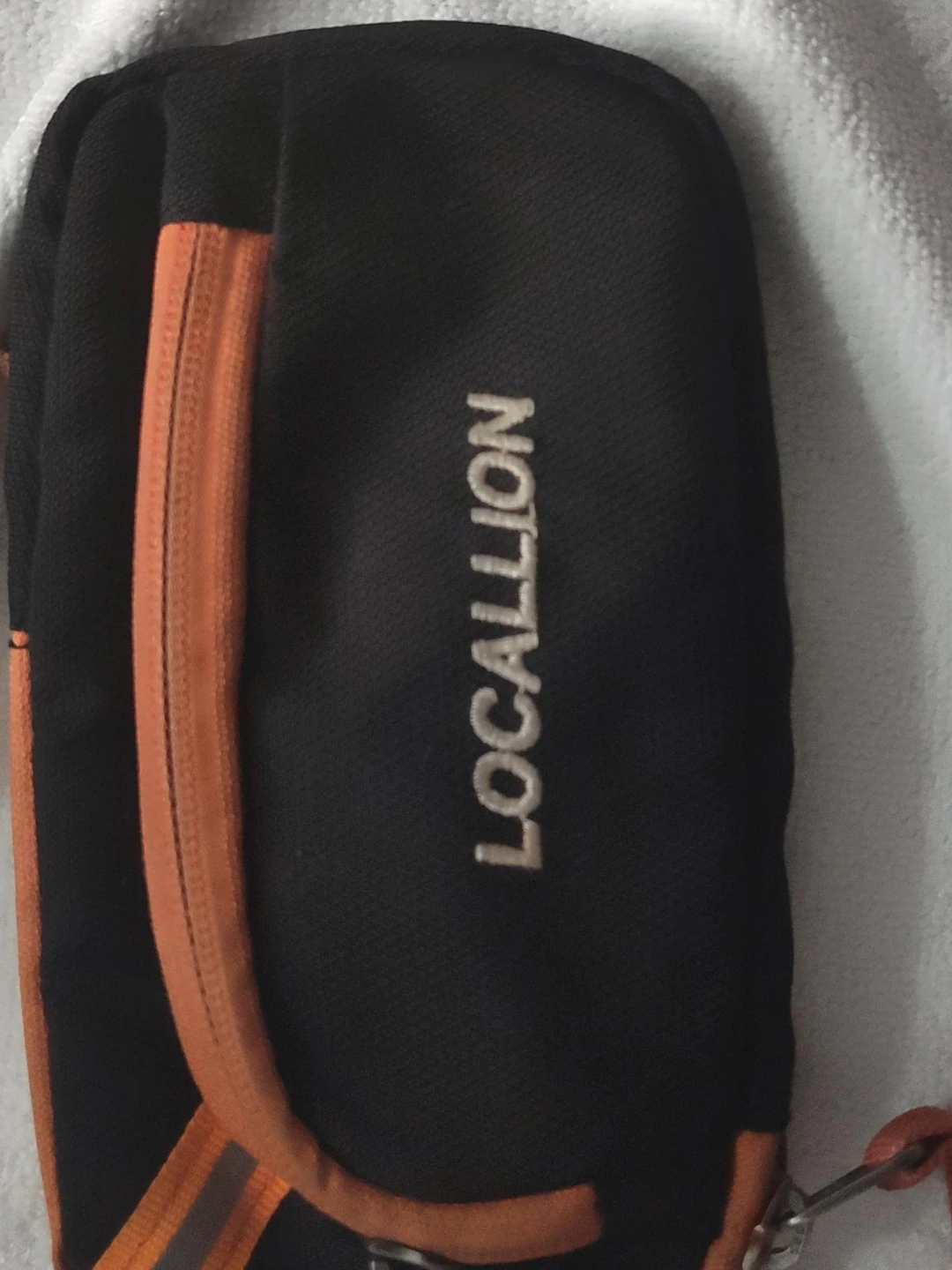 LOCALLION Black and Orange Pouch