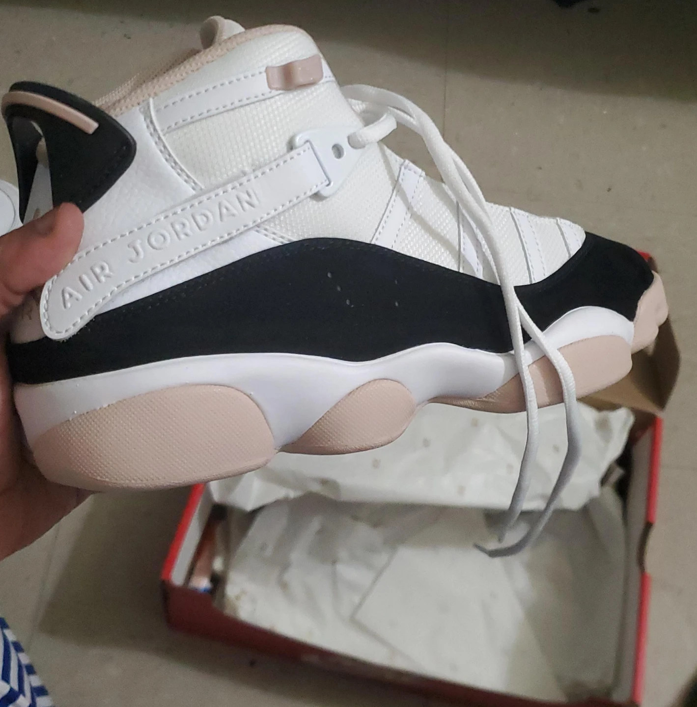 Nike Air Jordan Women's Shoes White/Black/Pink Size 7
