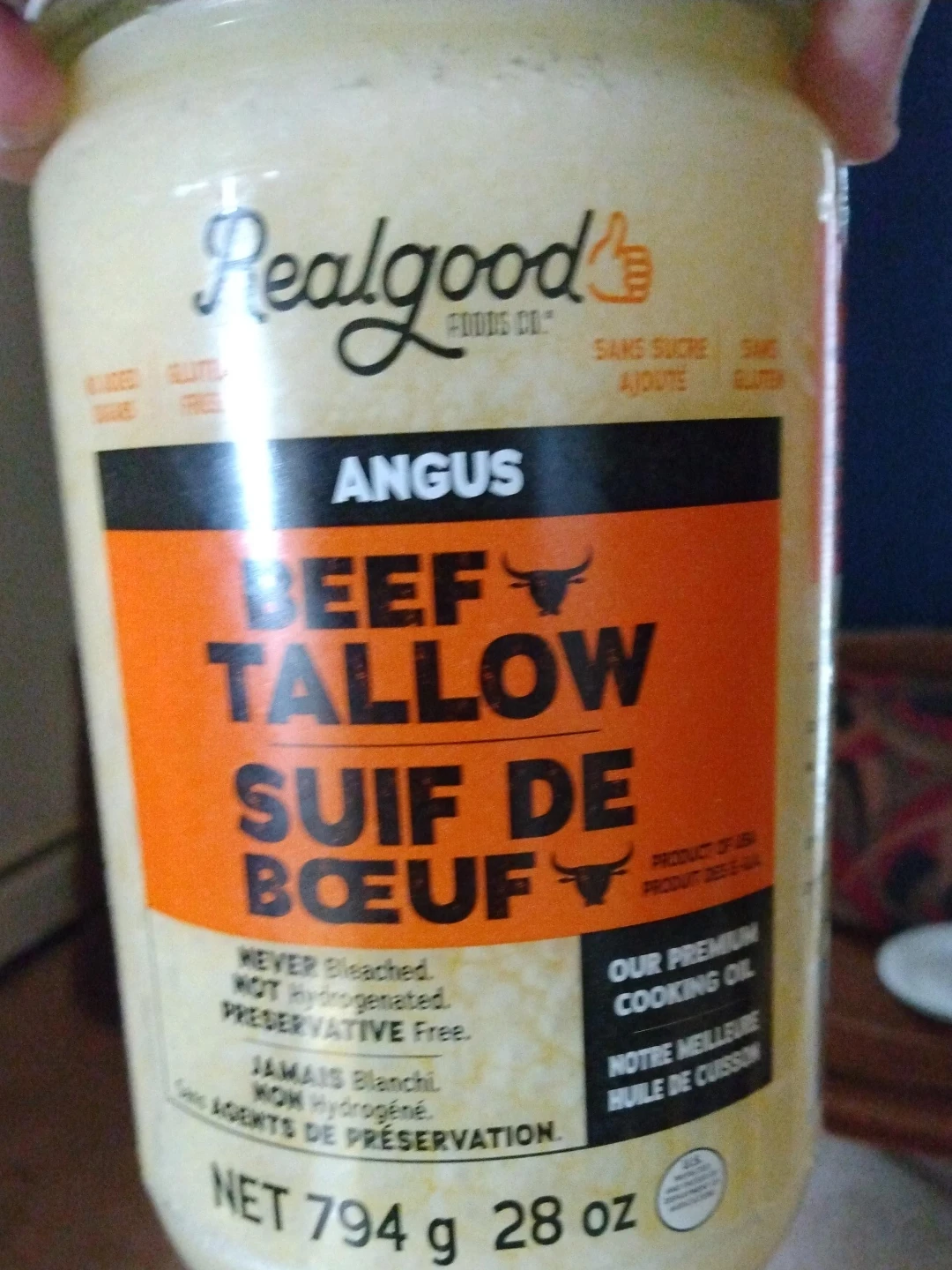 Realgood Foods Angus Beef Tallow 794g