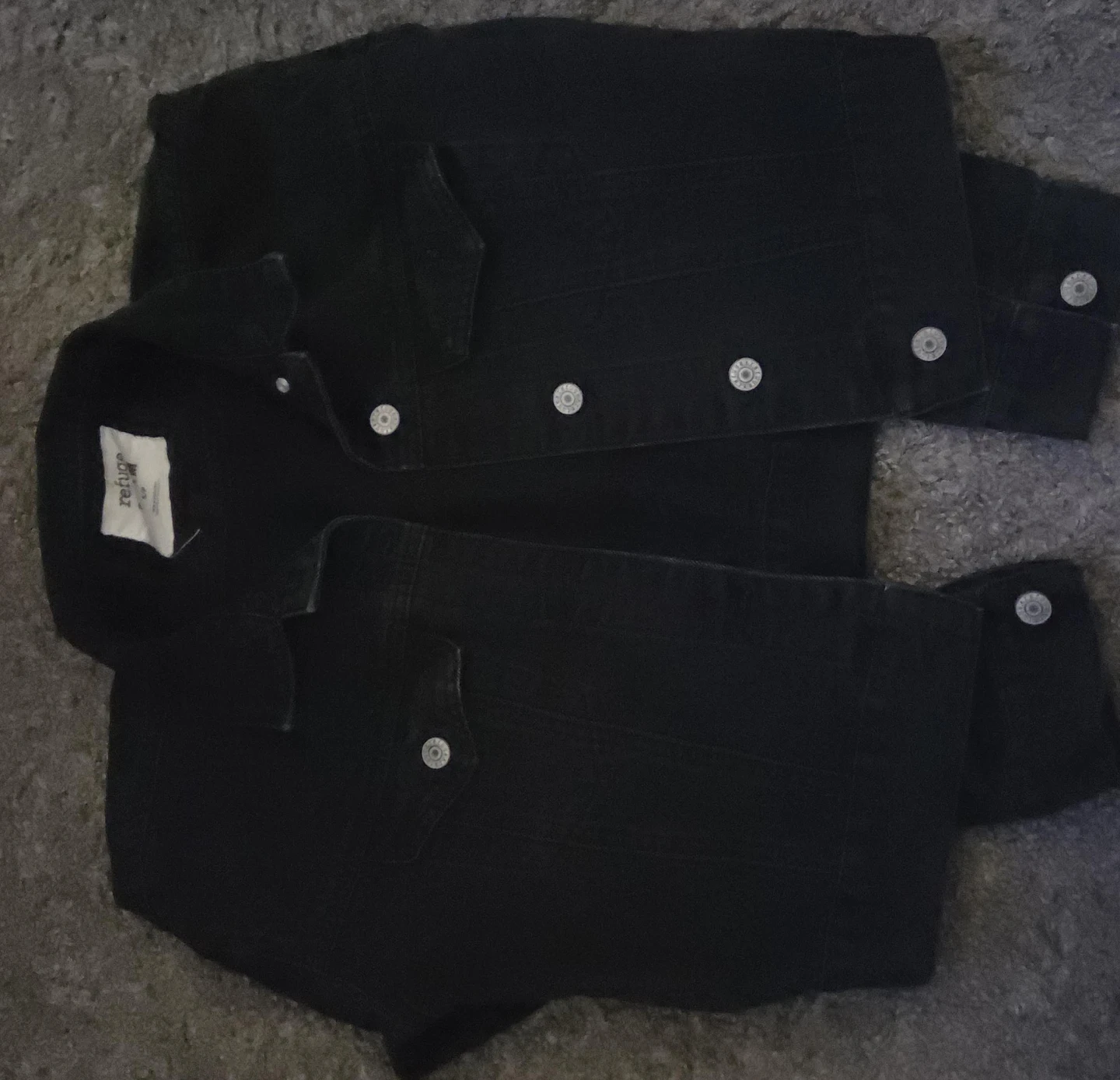 Refuge Black Denim Jacket