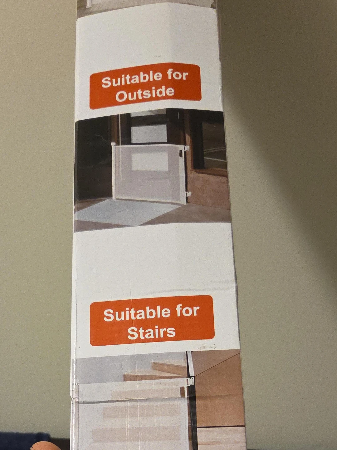 Retractable Baby Gate for Stairs and Outdoors