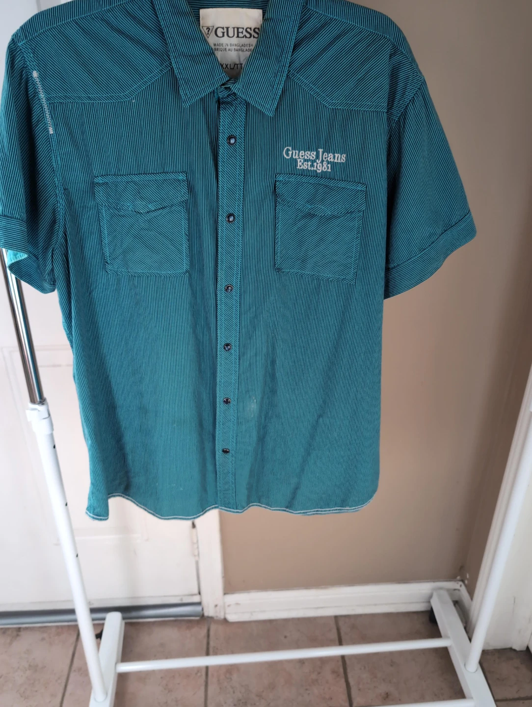 Guess Jeans Short Sleeve Button-Up Shirt XX-Large