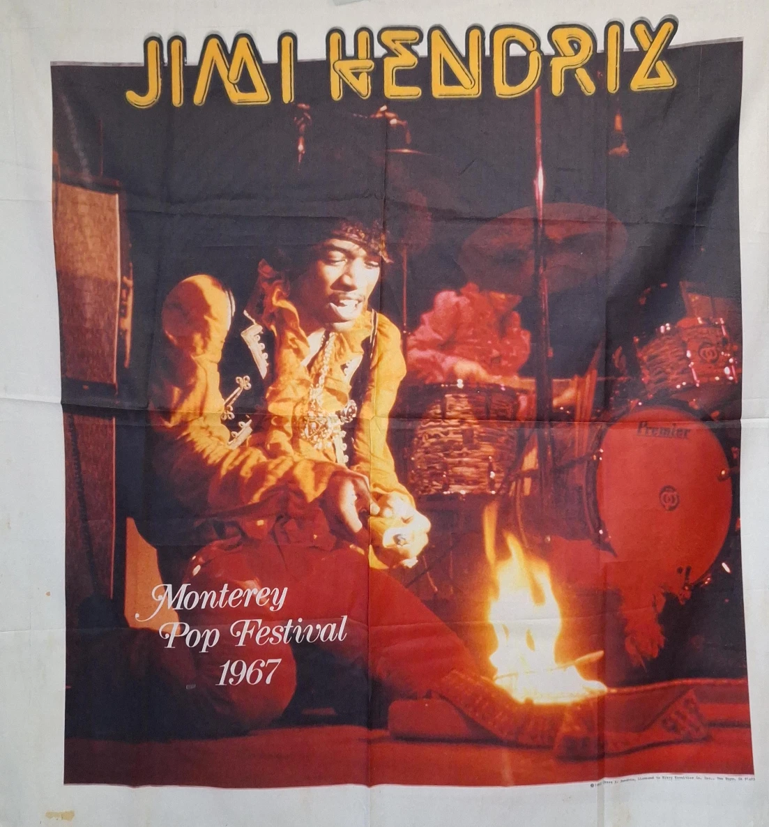 Jimi Hendrix Monterey Pop Festival 1967 Poster
