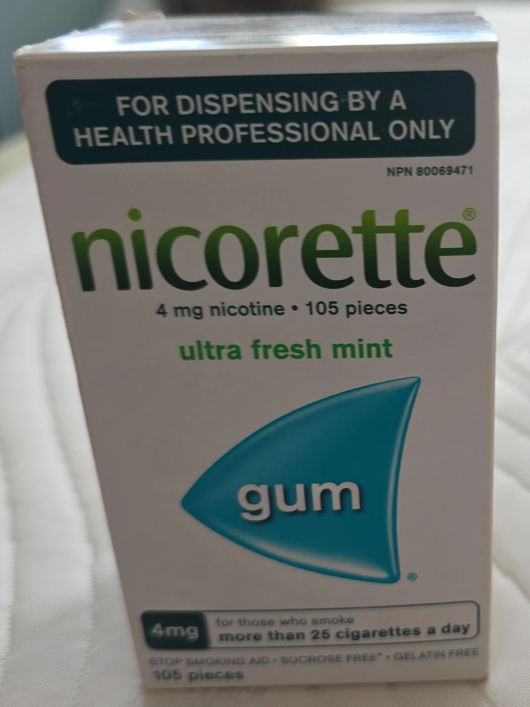 Nicorette Ultra Fresh Mint Gum - 4mg (105 Pieces)