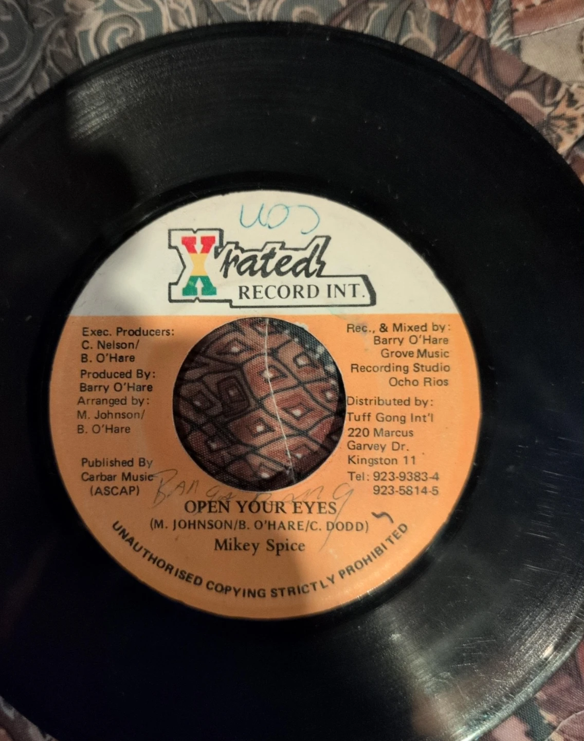 Mikey Spice Open Your Eyes Vinyl Record