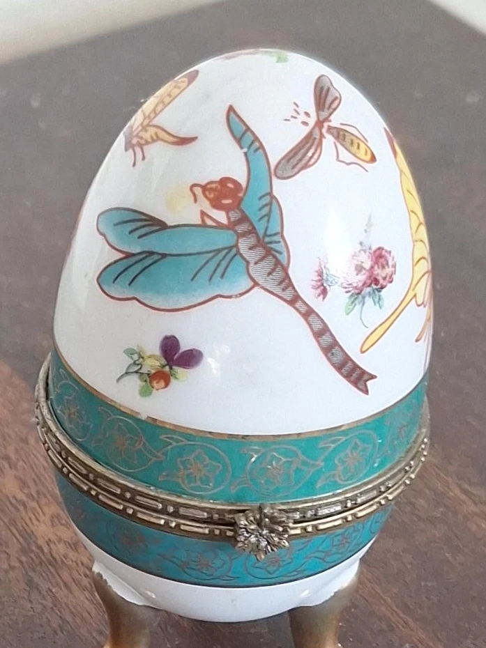 Decorative Porcelain Egg Trinket Box
