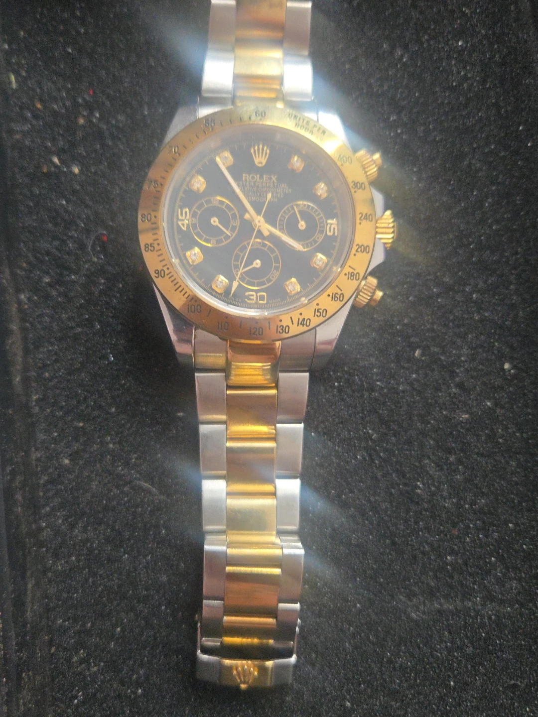 Rolex Daytona 18K Or Acier Inoxydable Automatique Montre Homme