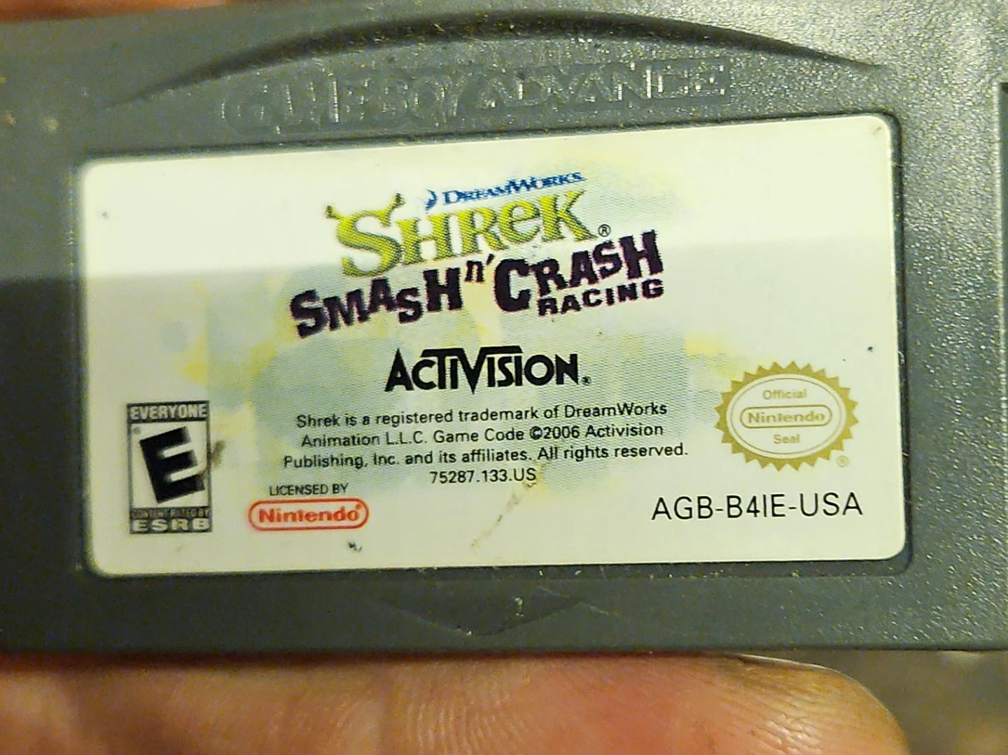Shrek Smash n' Crash Racing Game for Game Boy Advance