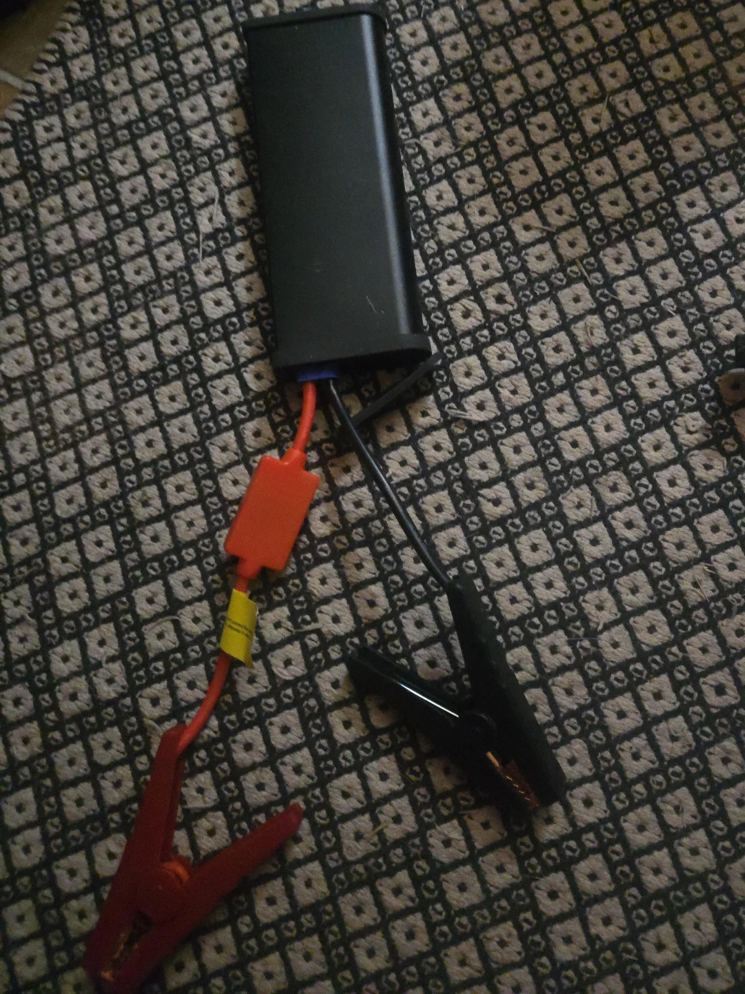 Black Portable Jump Starter Pack