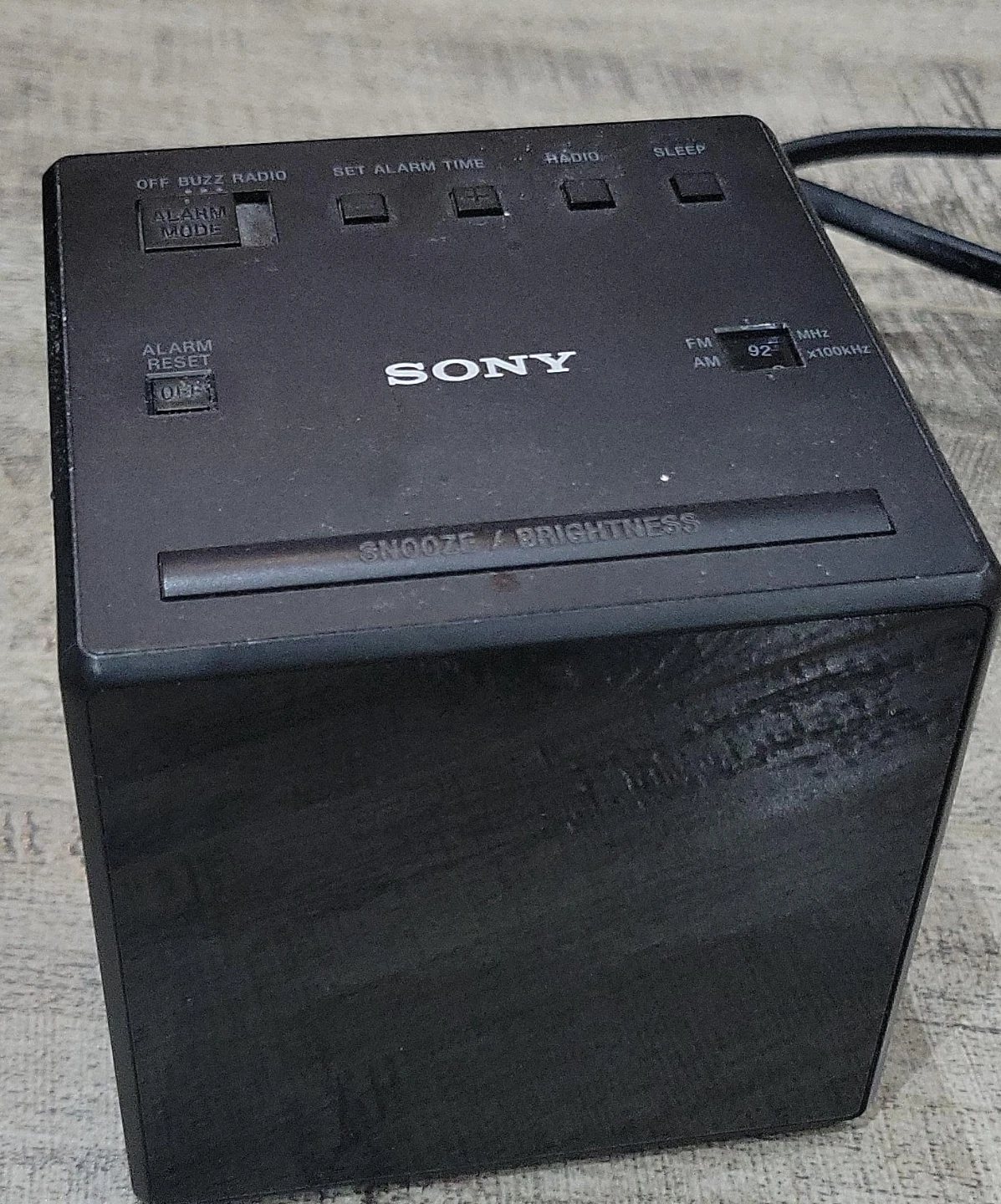 Sony Cube Alarm Clock Radio