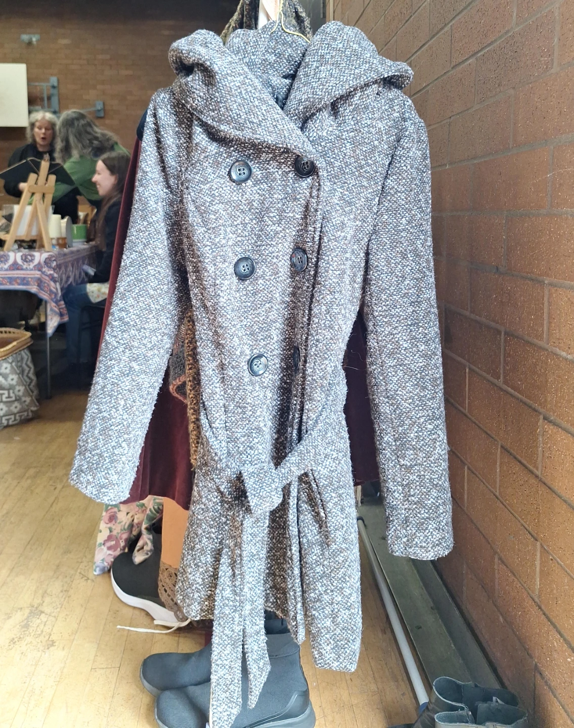 Women's Hooded Double-Breasted Coat