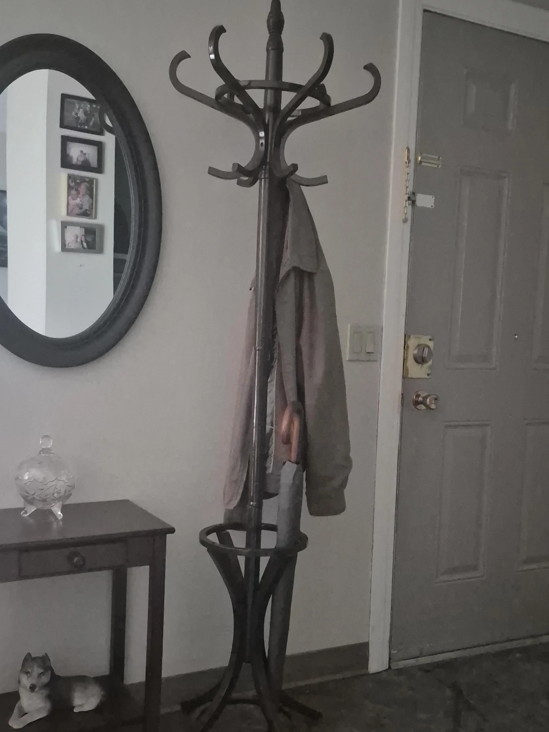 Coat Rack with Umbrella Stand