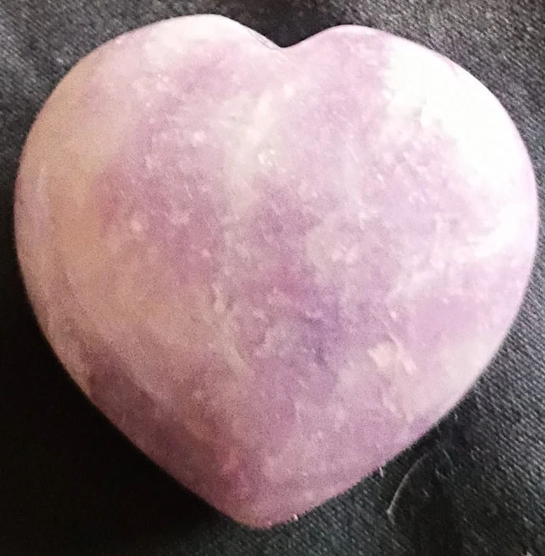 Heart-shaped Lavender Stone