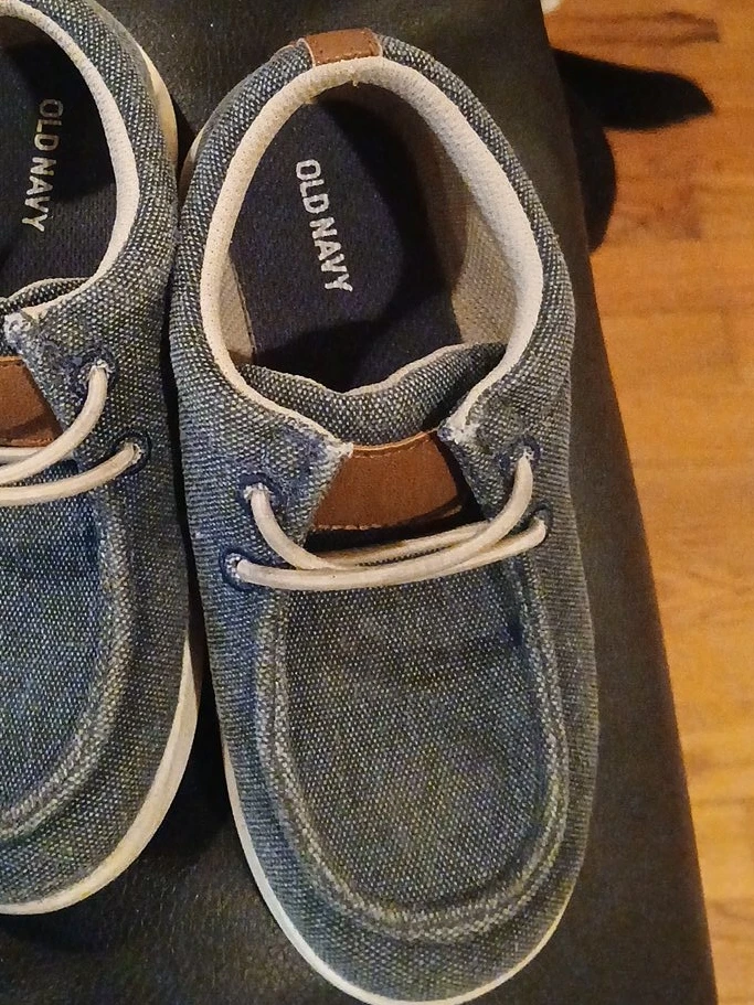 Old Navy Blue Denim Boat Shoes