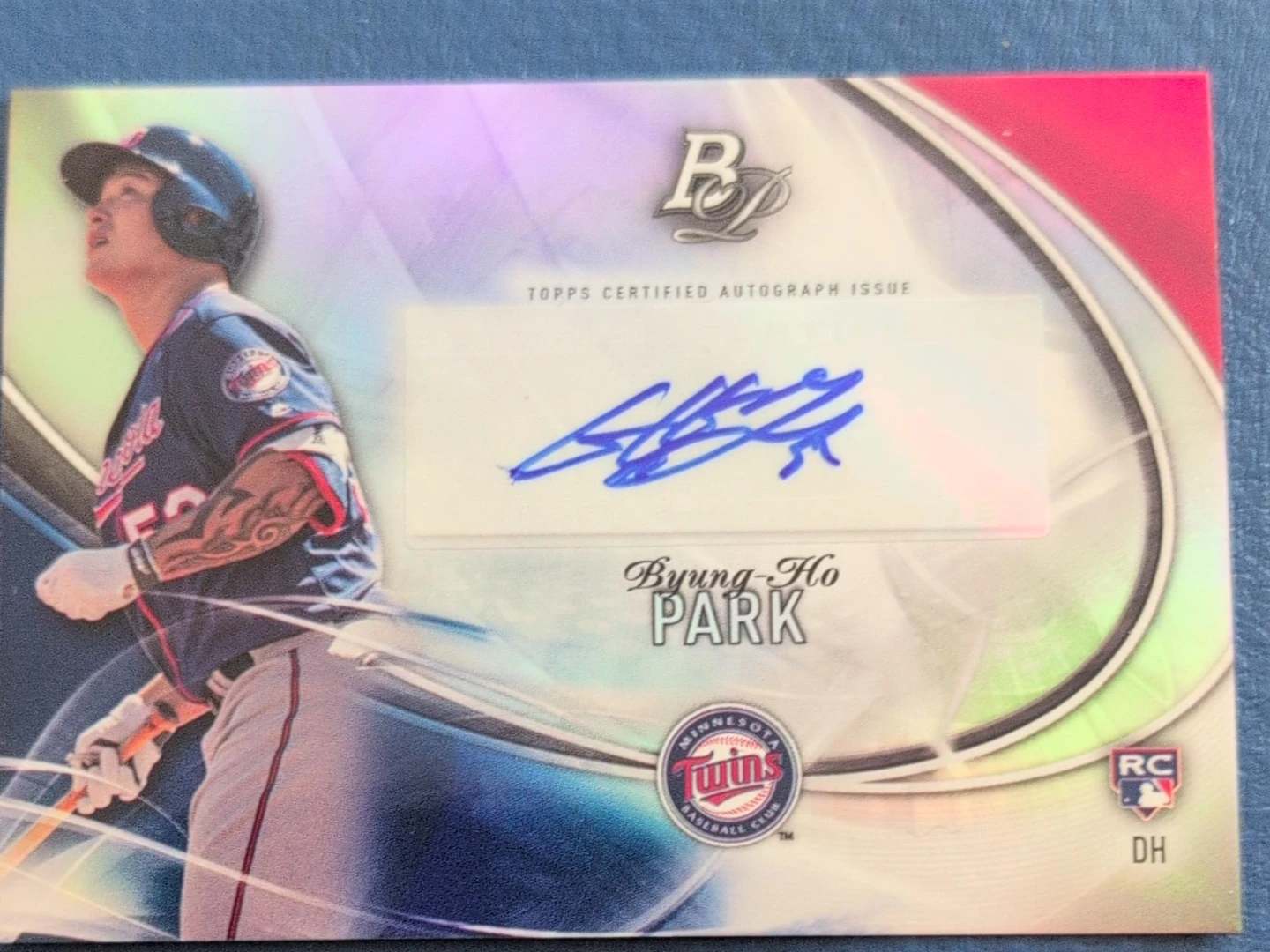 Byung-Ho Park 2016 Bowman Platinum Rookie Autograph Card