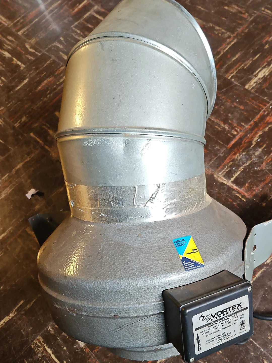 Vortex Powerfans Industrial Inline Fan VTX800