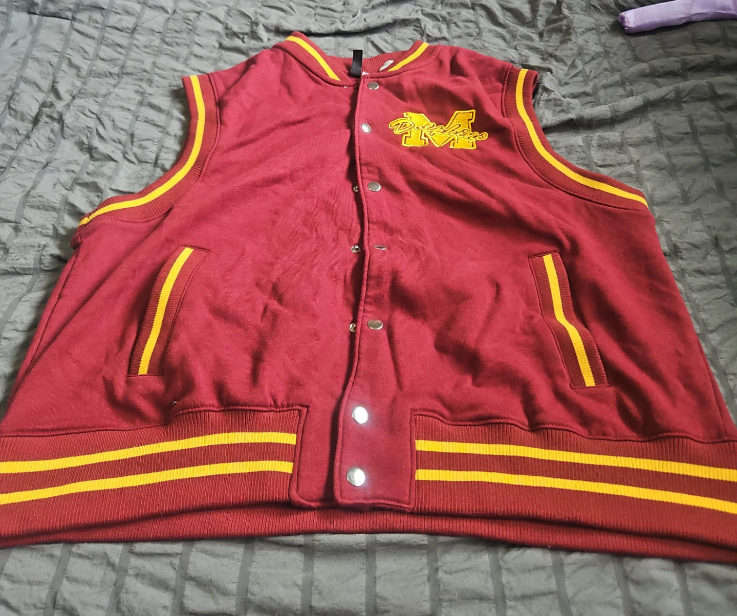 Maroon Dolphins Varsity Vest