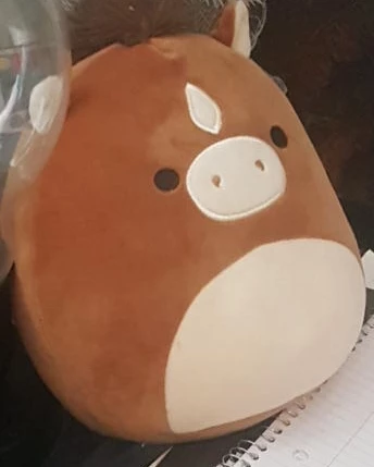 Brown Squishmallows Horse Plush Toy
