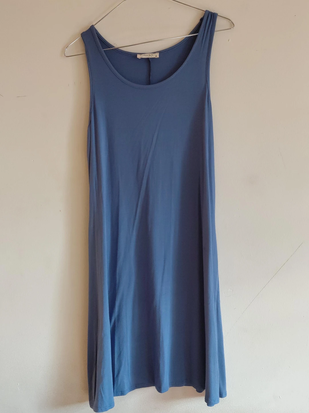 Blue Sleeveless Maxi Dress
