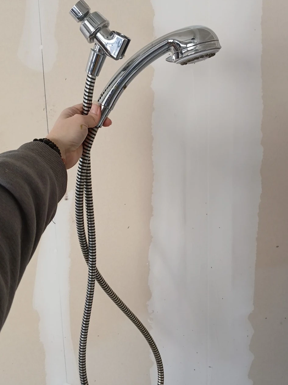Chrome Handheld Shower Head with Hose