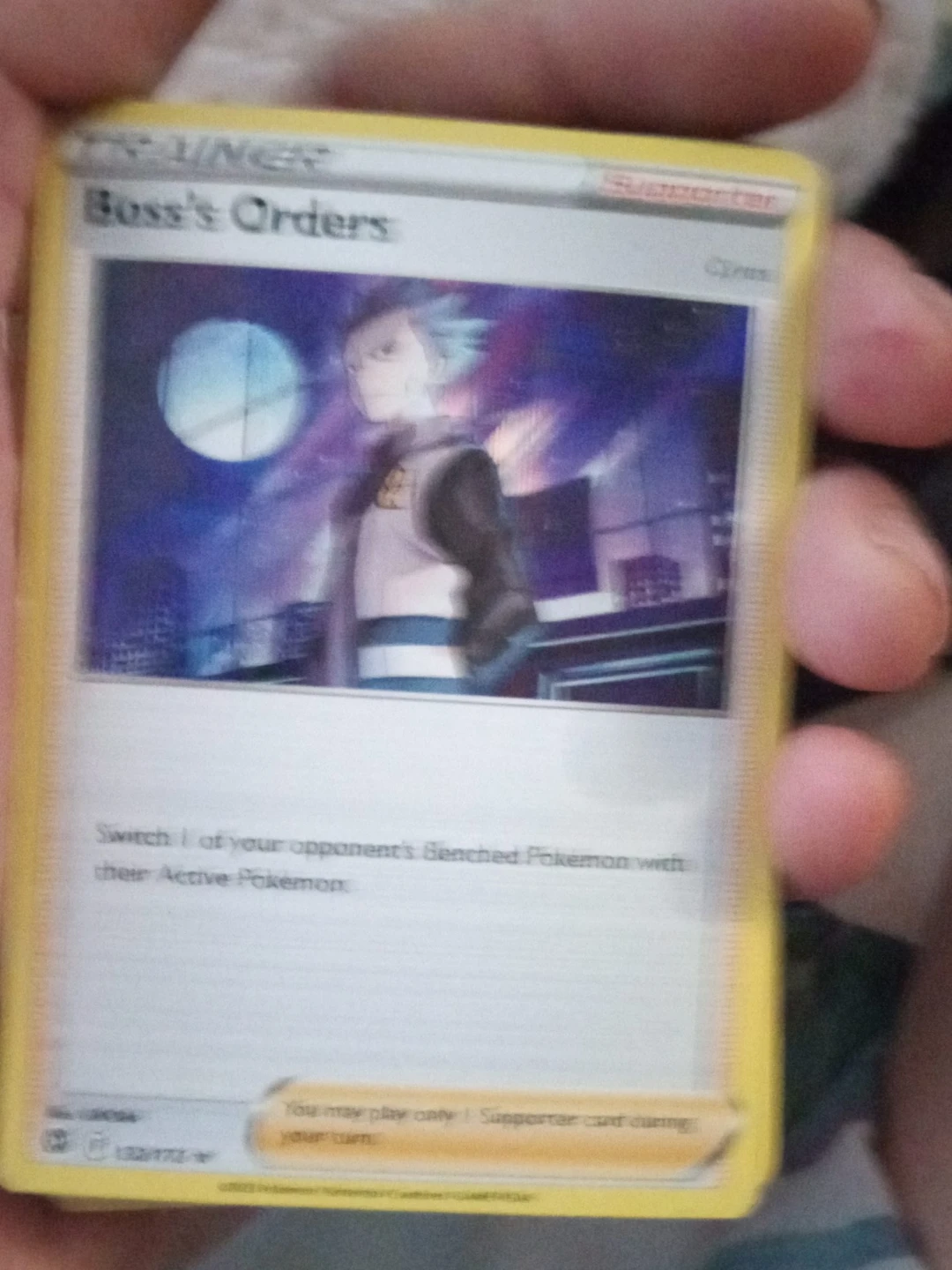 Pokémon TCG Boss's Orders Supporter Card