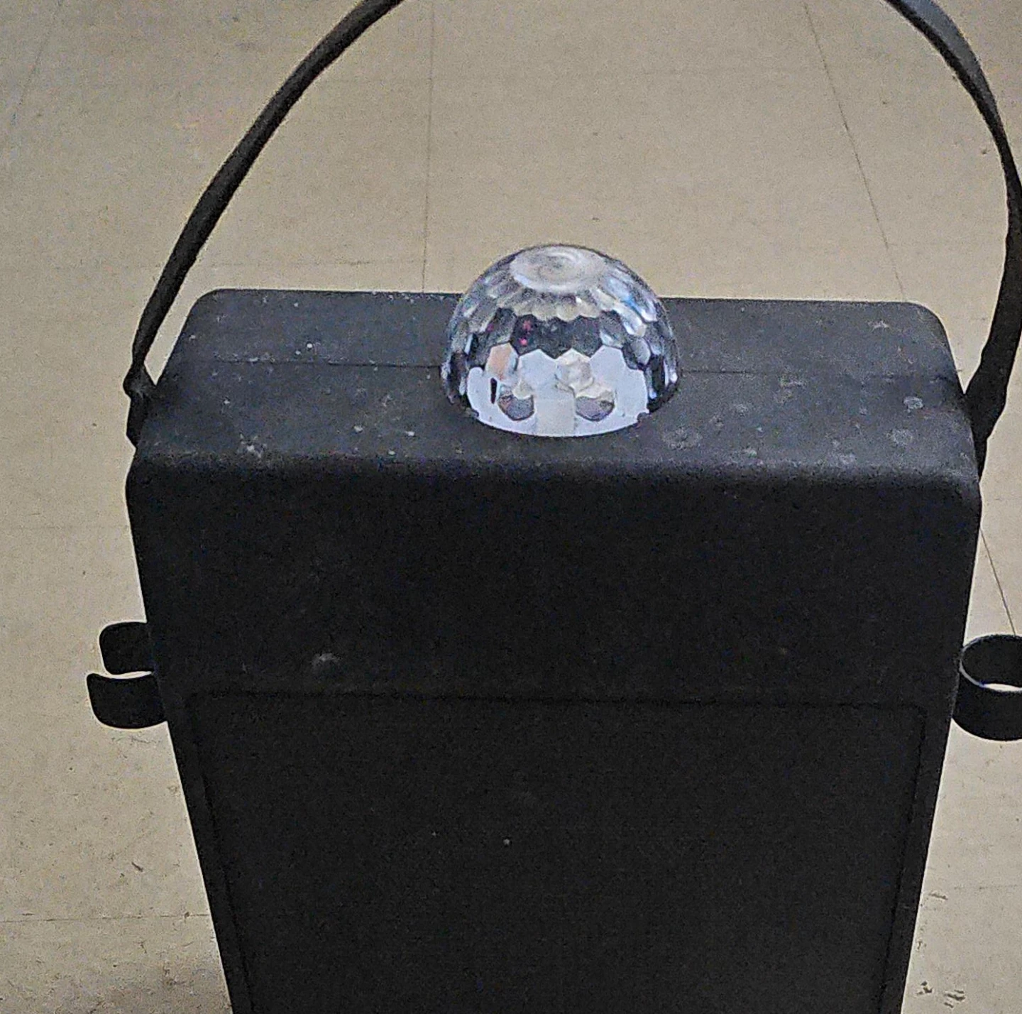 Black Carrying Case with Crystal Ball Top