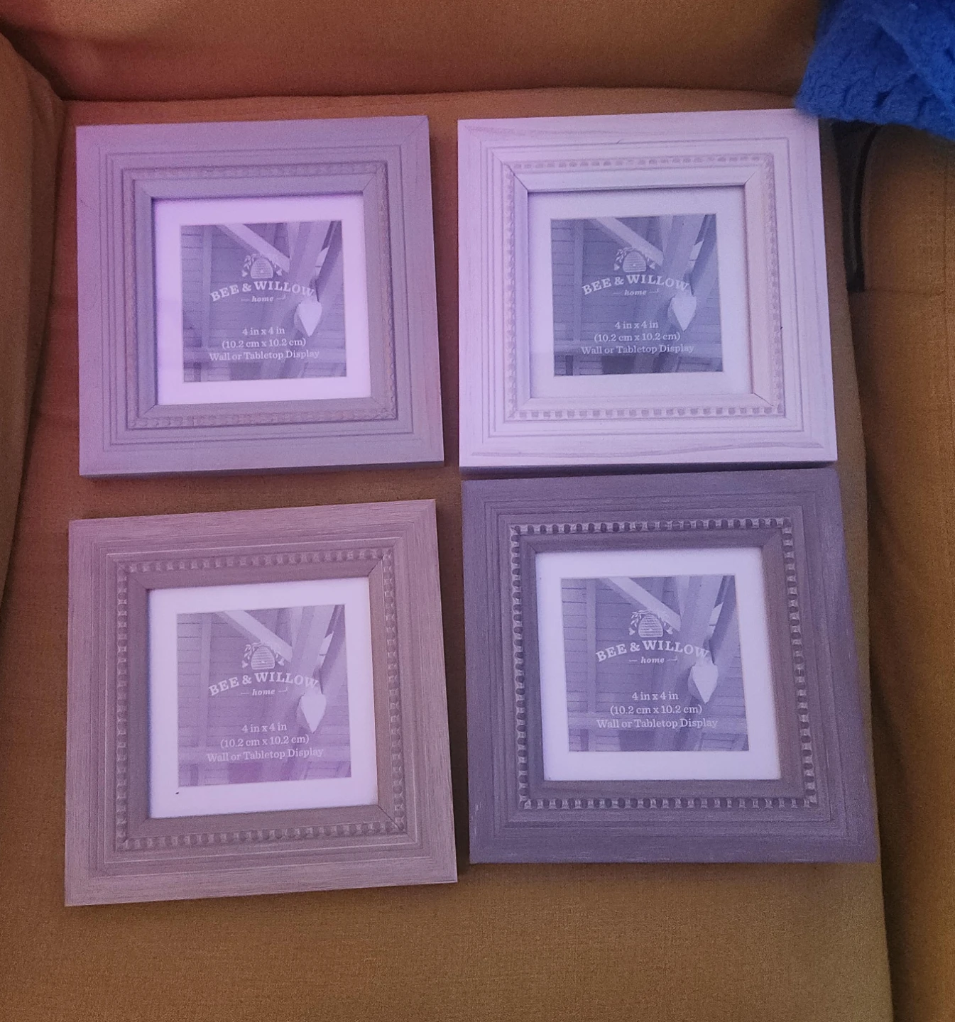 Bee & Willow Home 4x4 Picture Frames (Set of 4)