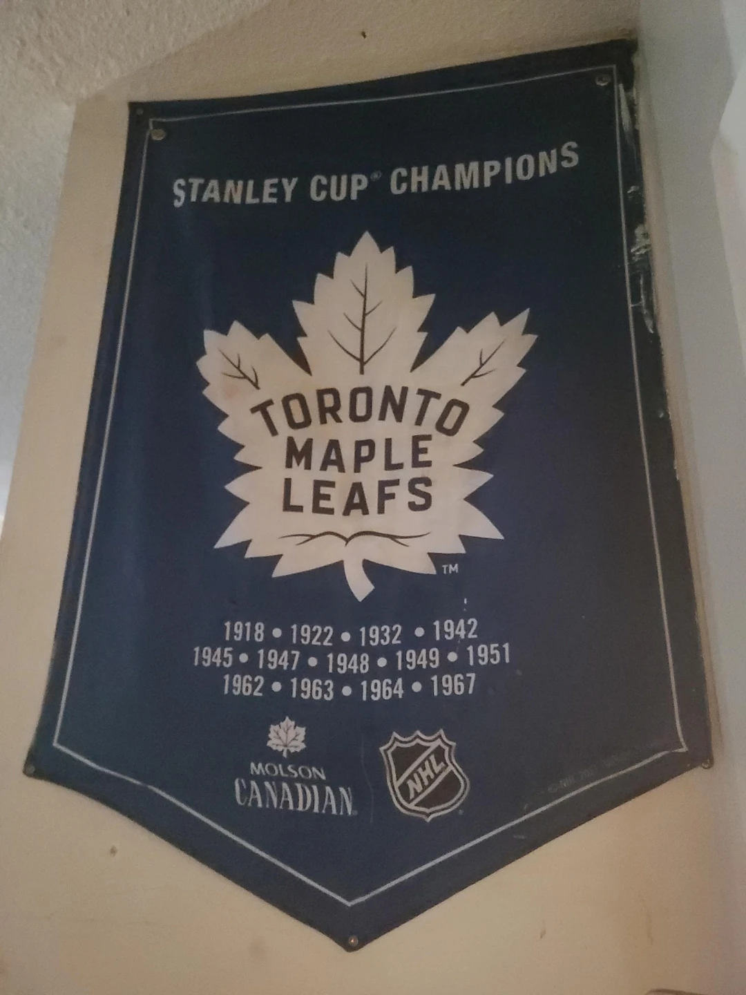 Toronto Maple Leafs Stanley Cup Champions Banner