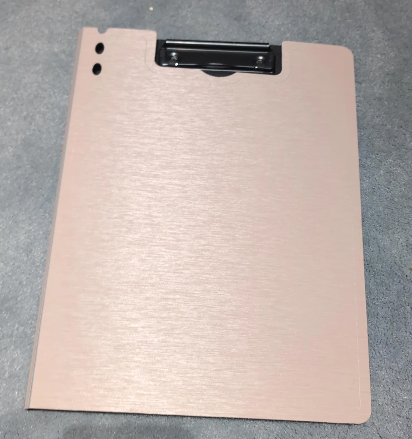 Light Pink Textured Clipboard Folio