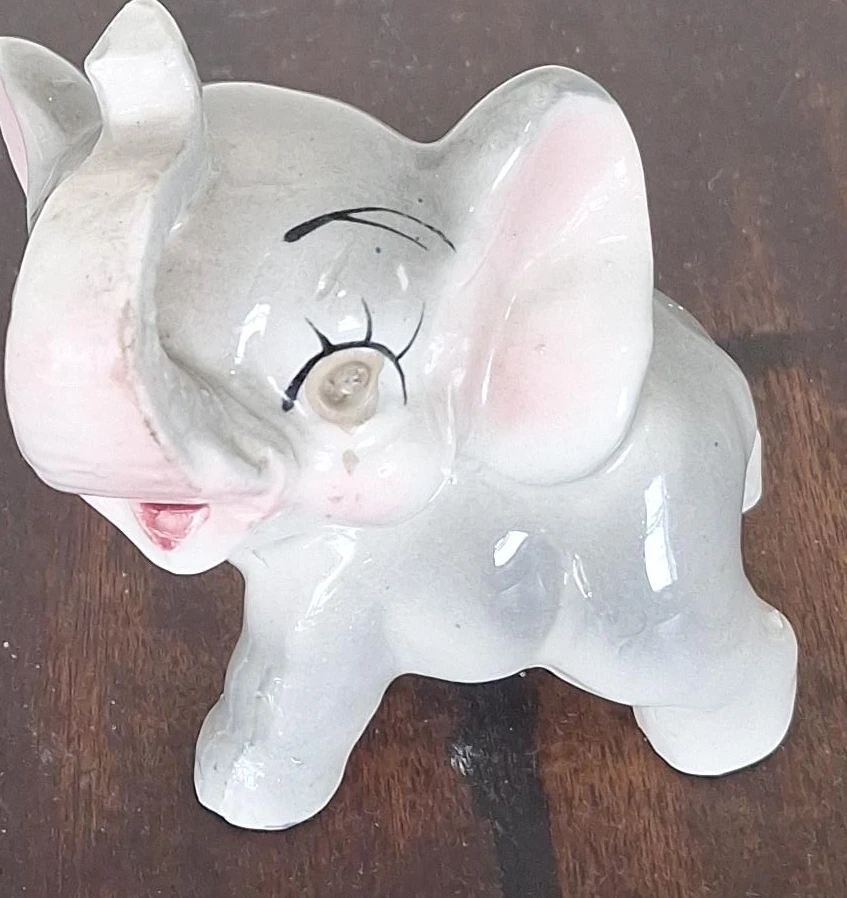 Ceramic Elephant Figurine