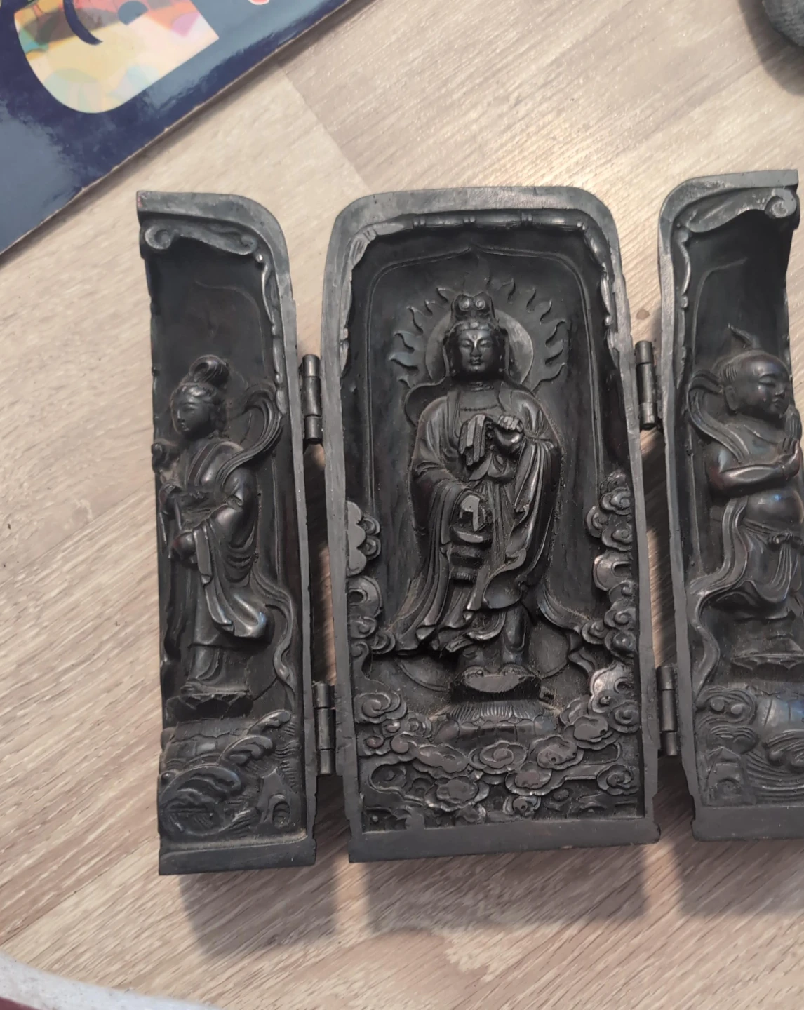 Vintage Carved Decorative Triptych