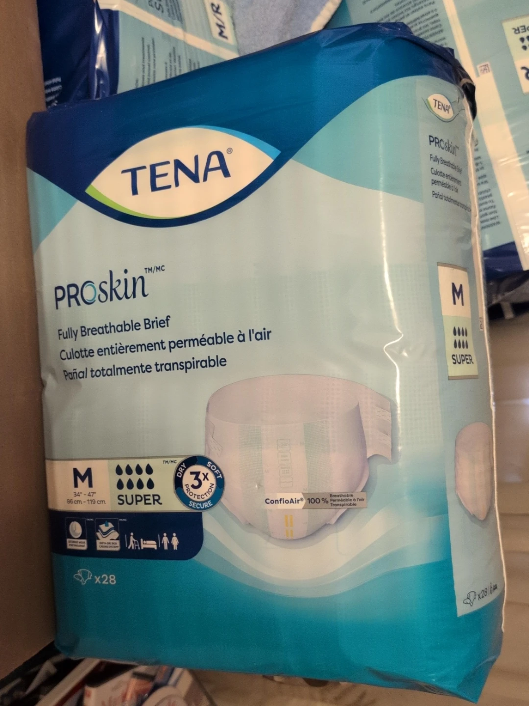TENA ProSkin Fully Breathable Briefs - Size M (28 ct)