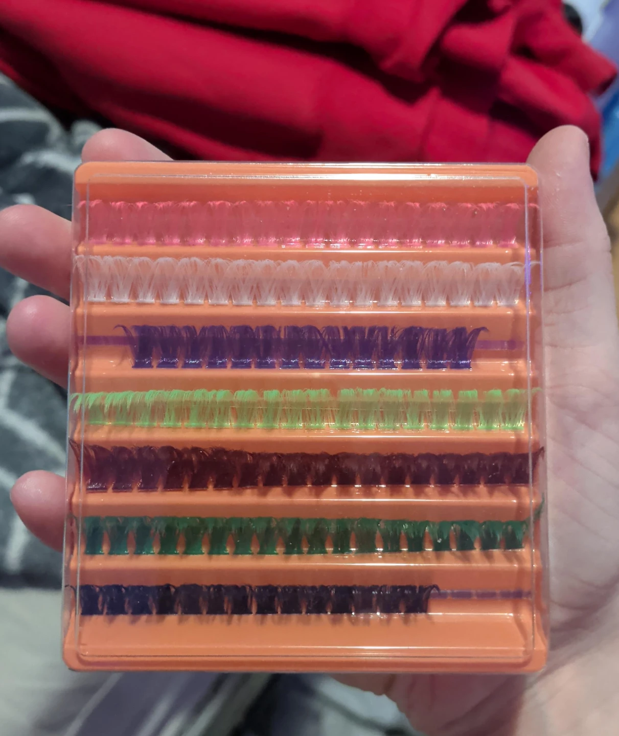 Assorted Colour Eyelashes Tray