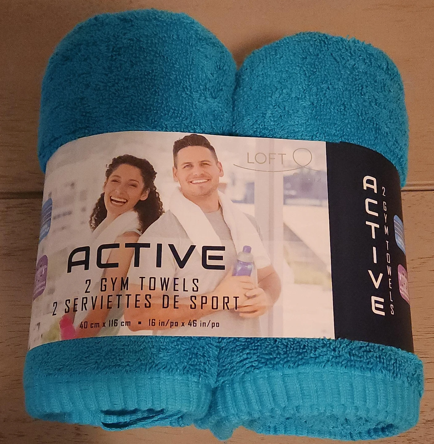 Active 2 Gym Towels - Blue