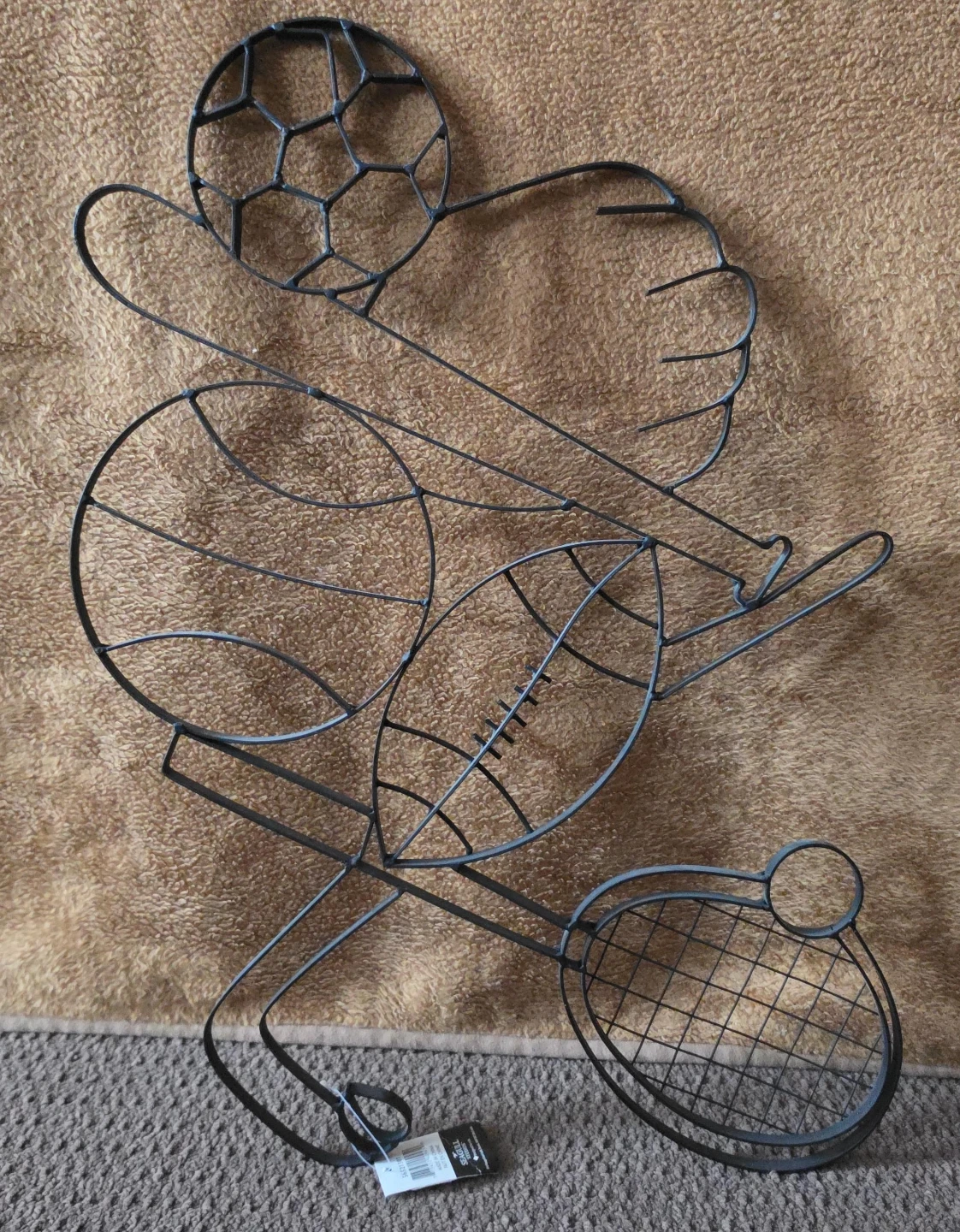 Metal Wire Sports Themed Wall Art