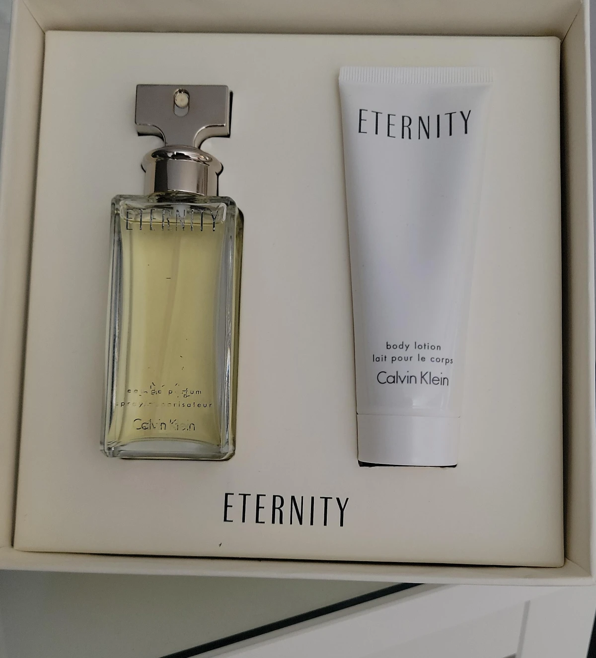 Calvin Klein Eternity Perfume and Body Lotion Set