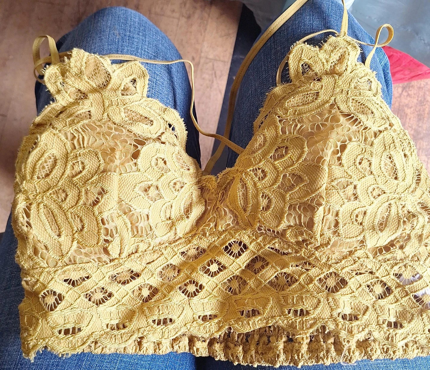 Yellow Lace Bralette