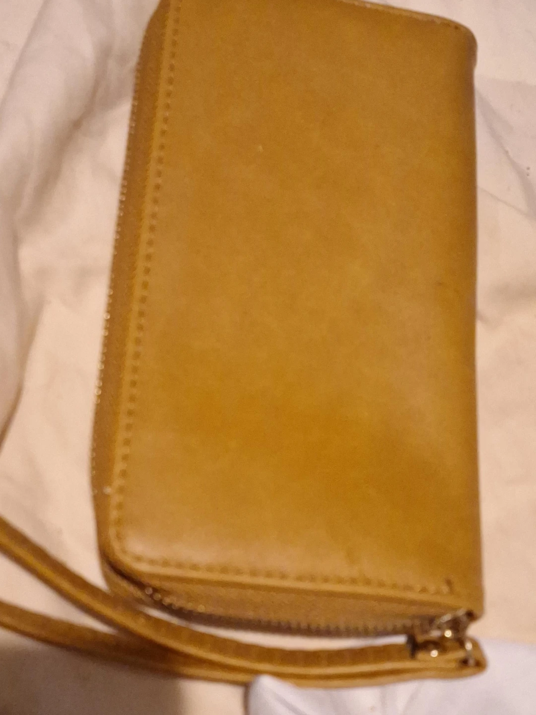 Yellow Zip-Around Wallet with Wrist Strap - photo 3