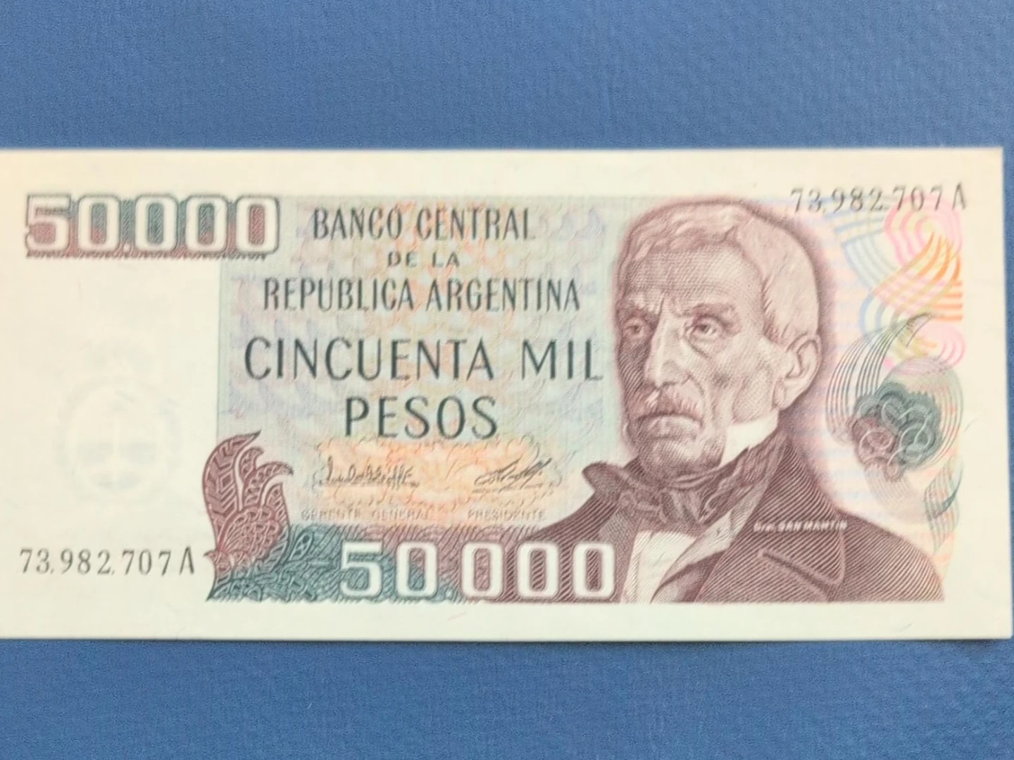 Argentina 50,000 Pesos Banknote