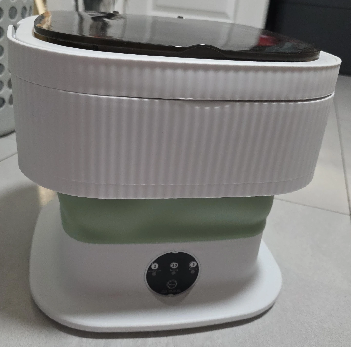 This is a portable, foldable washing machine