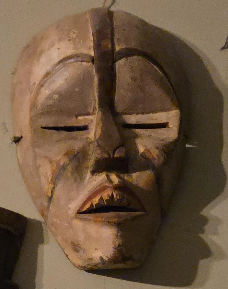 20- 45 year old Hand-Carved Wooden Decorative Mask