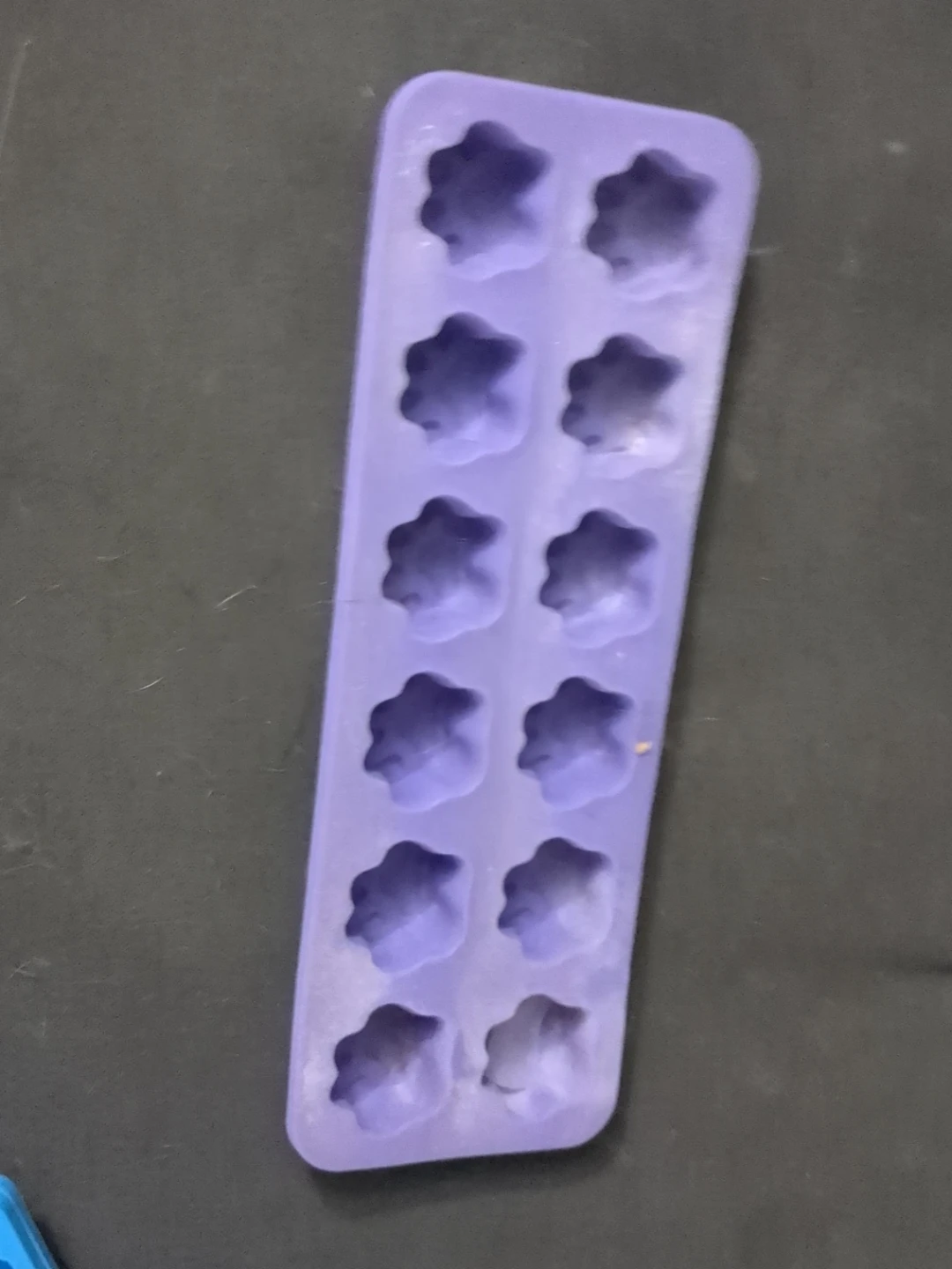 Purple paw print Silicone Ice Cube Tray
