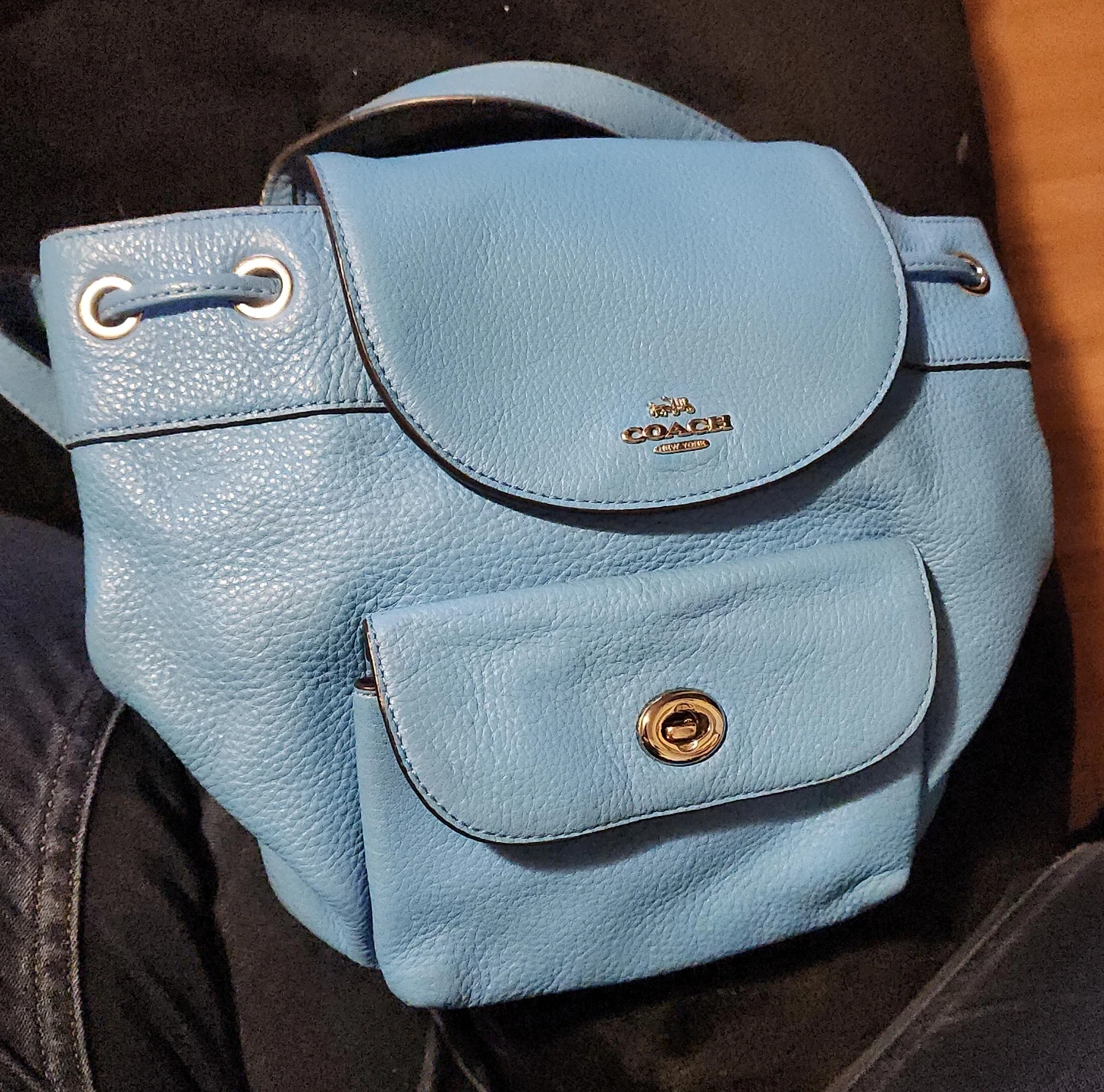 Coach Backpack - Light Blue