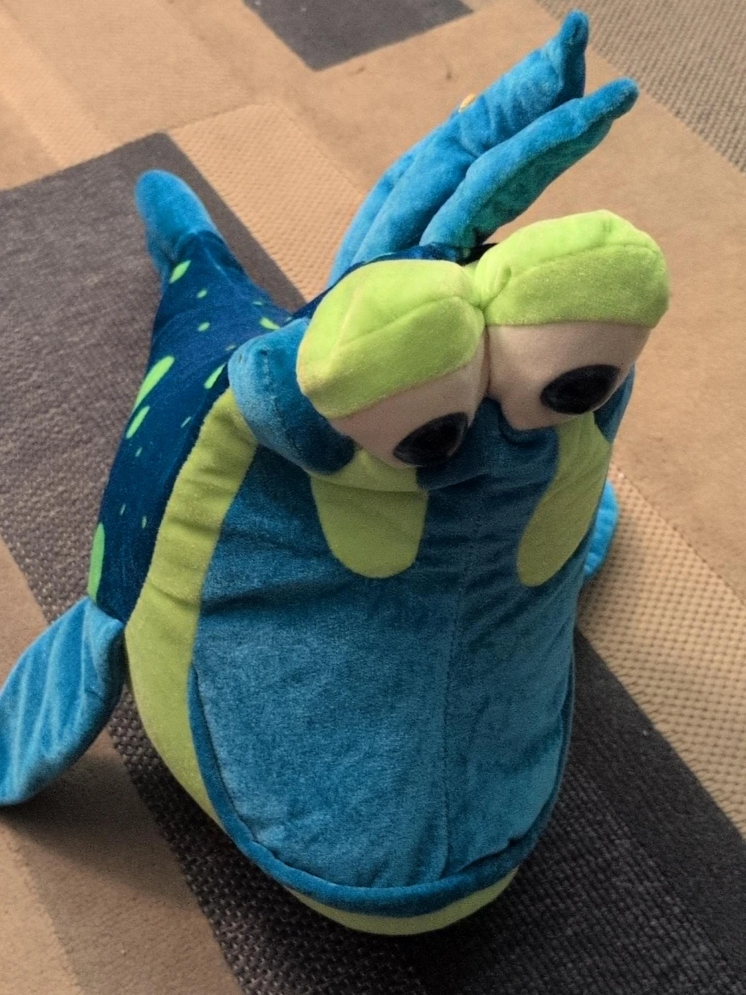 Blue and Green Fish Plush Toy