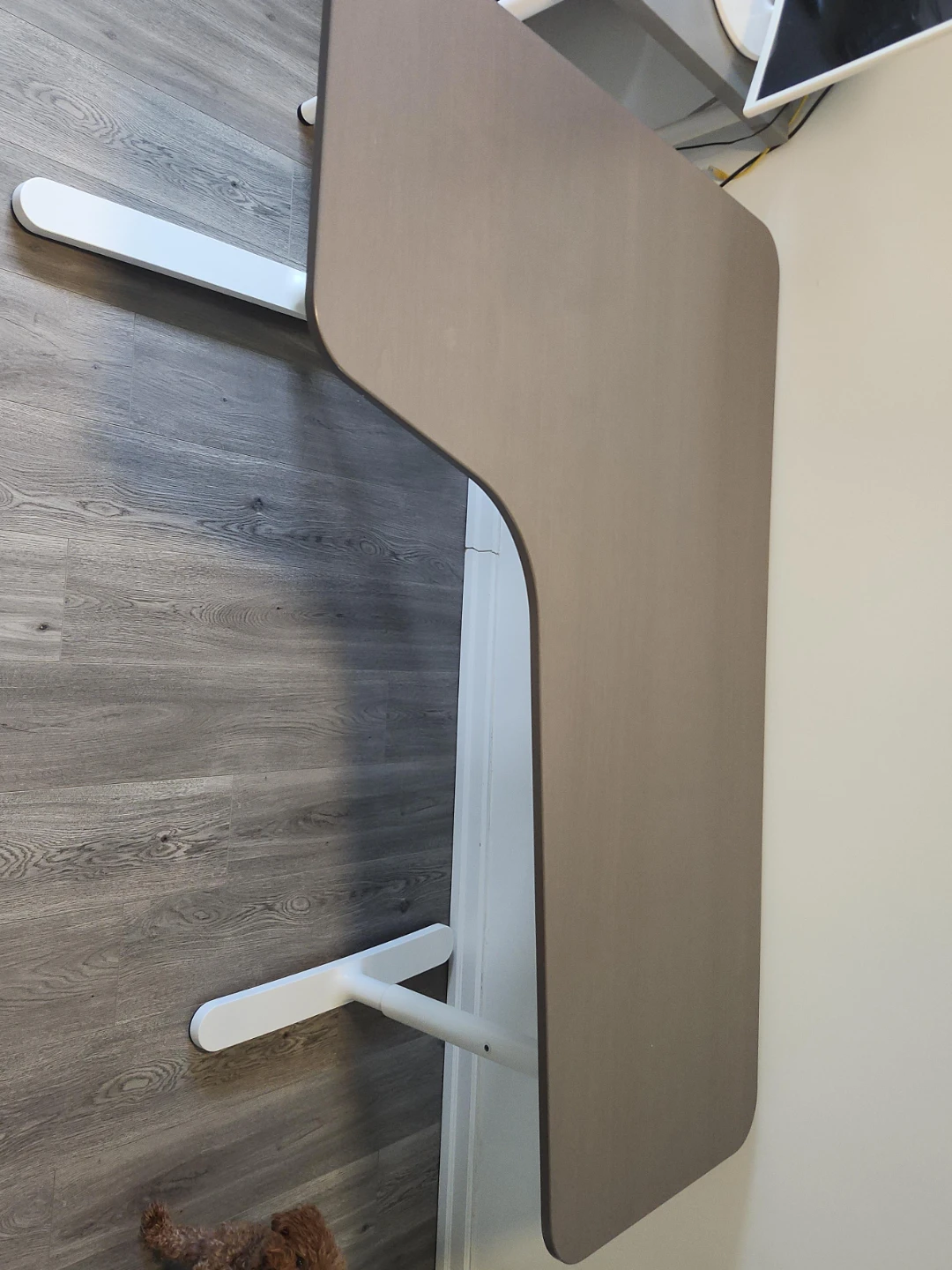 Adjustable Height Desk - Grey Top