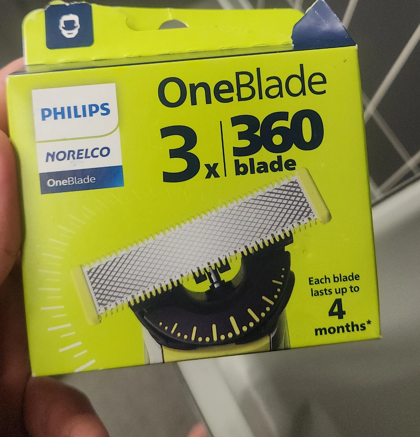Philips Norelco OneBlade 360 Replacement Blades - 3 Pack