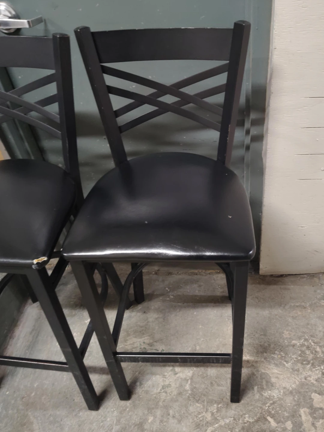 Black Bar Stools (Set of 2)