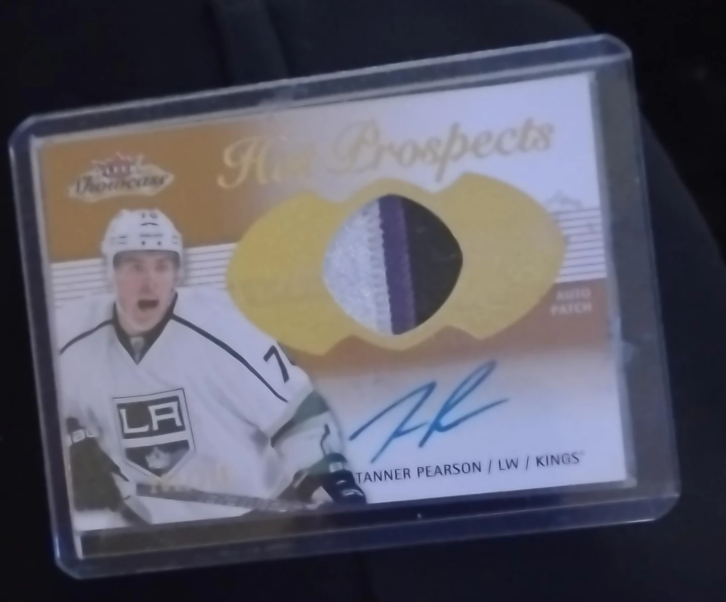 Tanner Pearson Auto Patch Hockey Card
