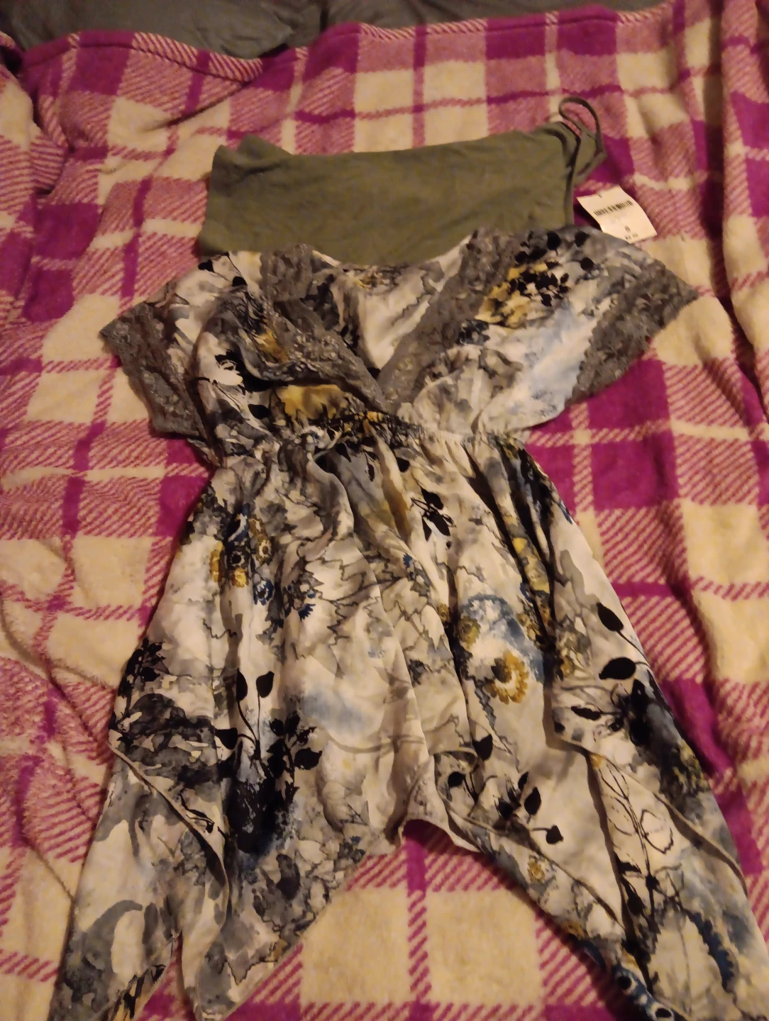 Women's Floral Print Cold Shoulder Dress
